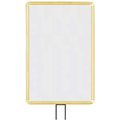 Lavi Industries , Vertical Fixed Sign Frame, , 14" x 22", For 7' Posts, Gold 50-1134F7V/GD